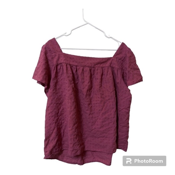 TORRID Clip Jacquard Square Neck Flutter Sleeve Top - Picture 2 of 5